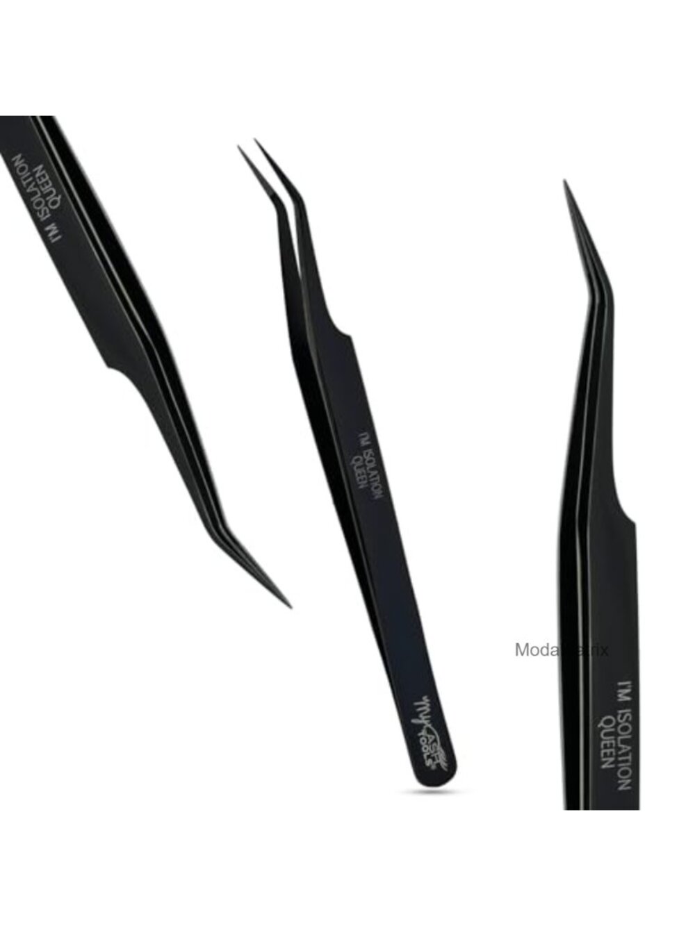 Stainless Steel Isolation Lash Tweezer 12cm Fiber Tip Eyelash Extension Tool